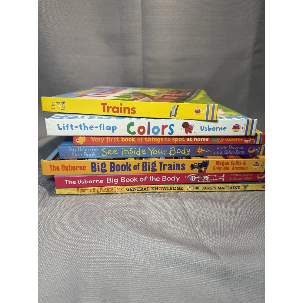 Lot of 7 Usborne Lift-the-Flap Questions and Answers Picture‎ Books Hardcover